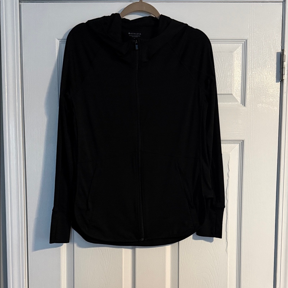 Athleta Black Women's Zip-Up Hoodie